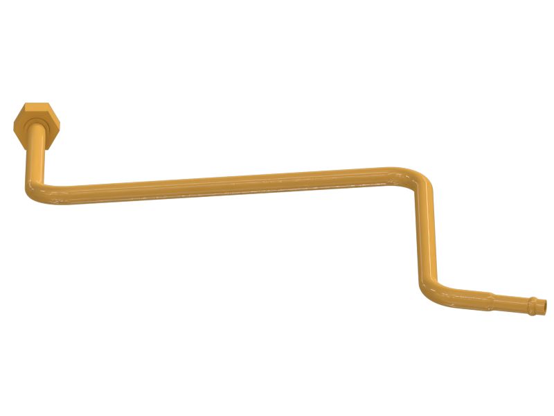 Топливный патрубок с несколькими изгибами в сборе