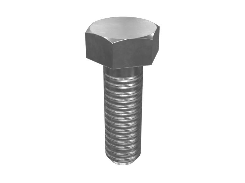 8T-6631: Maskinskrue med sekskantet hode
