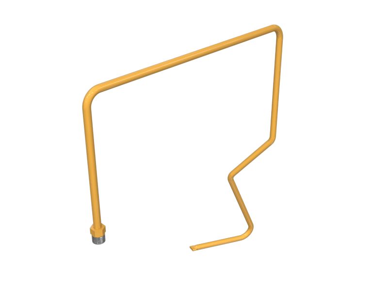 338-0514: Стальная труба с многократным изгибом наружного диаметра 6,35 мм