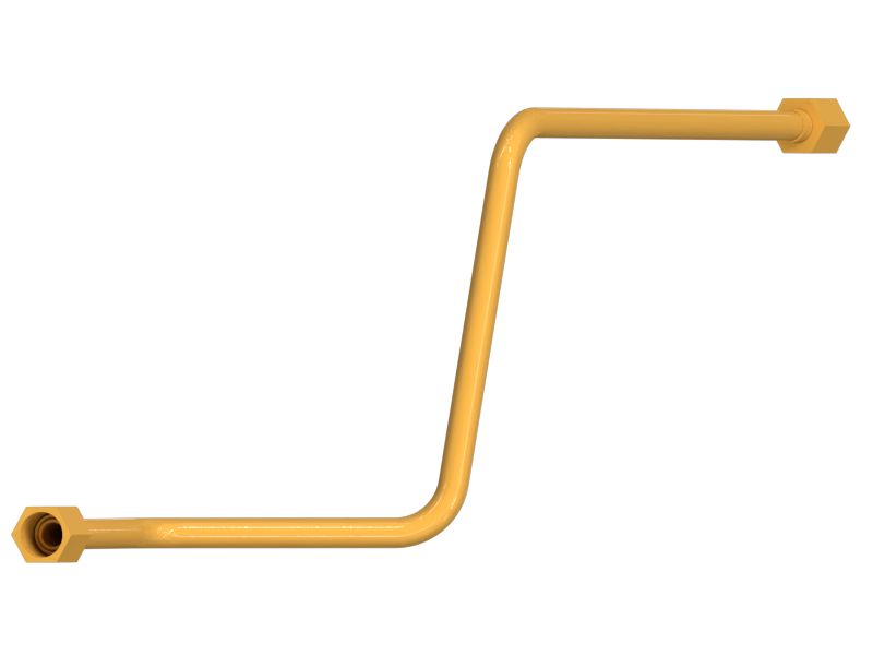 Узел гидравлической трубы с несколькими изгибами