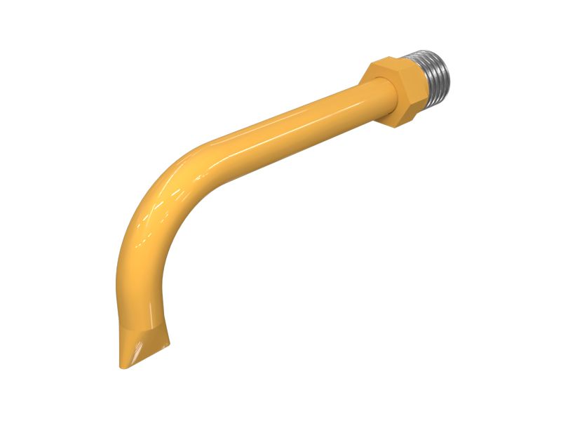 Гидравлическая трубка в сборе с одинарным изгибом