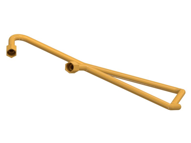 Жидкостный патрубок с торцевой накидной гайкой и одинарным раструбом 15,88 мм