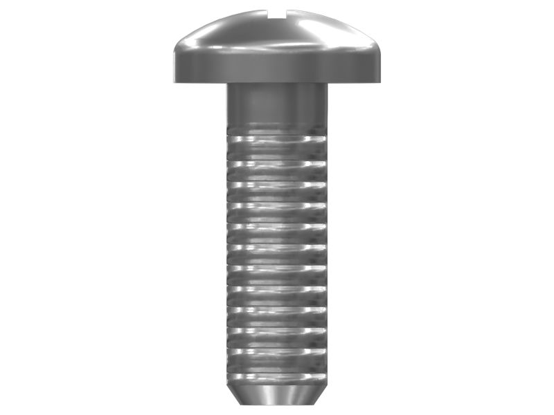 Стальной винт длиной 12,70 мм с полукруглой головкой