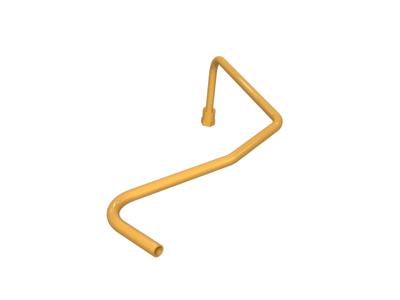 Узел гидравлической трубы с несколькими изгибами