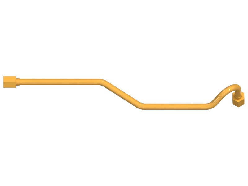 Одиночная раструбная трубка с несколькими изгибами диаметром 9,50 мм