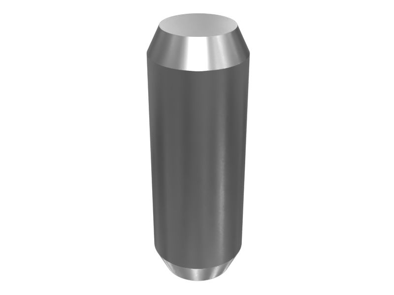 Стальной установочный штифт со скошенным концом длиной 17,46 мм