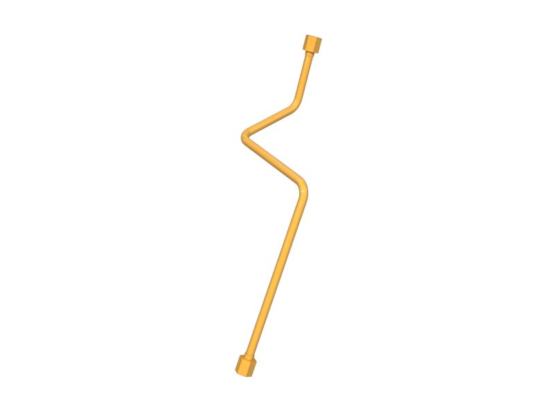 Узел гидравлической трубы с несколькими изгибами