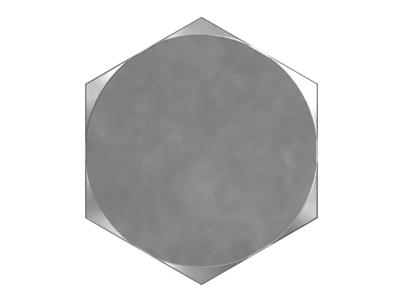 Винт машины с шестигранной головкой