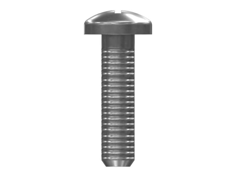 Стальной винт длиной 15,88 мм с плоской головкой