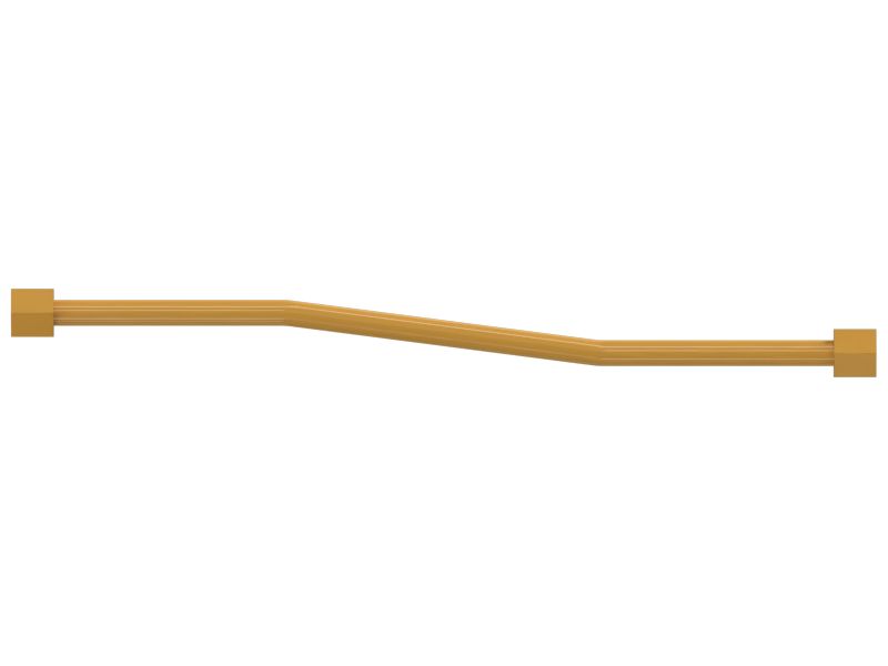 Стальная труба с многократным изгибом наружного диаметра 12,70 мм