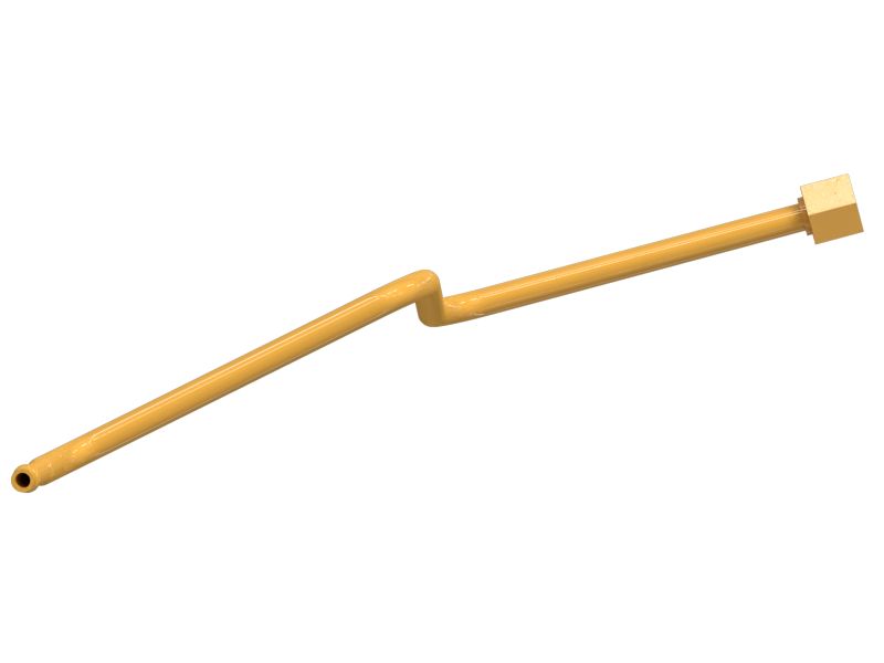 Топливный патрубок с несколькими изгибами в сборе