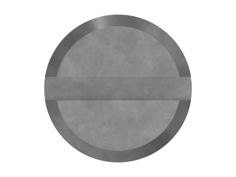 Фиксирующий винт с накатанной головкой длиной 26,60 мм