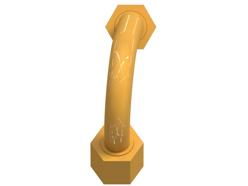 387-8666: 15.88mm Front Pump Line Steel Tube | Cat® Parts Store