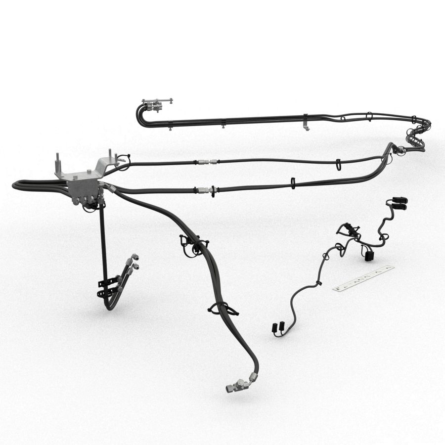 Hydraulic Hoe Coupler Lines kit, Pilot Std Stick