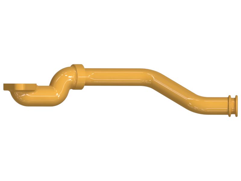 Впускной стальной патрубок коллектора с наружным диаметром 6,35 мм