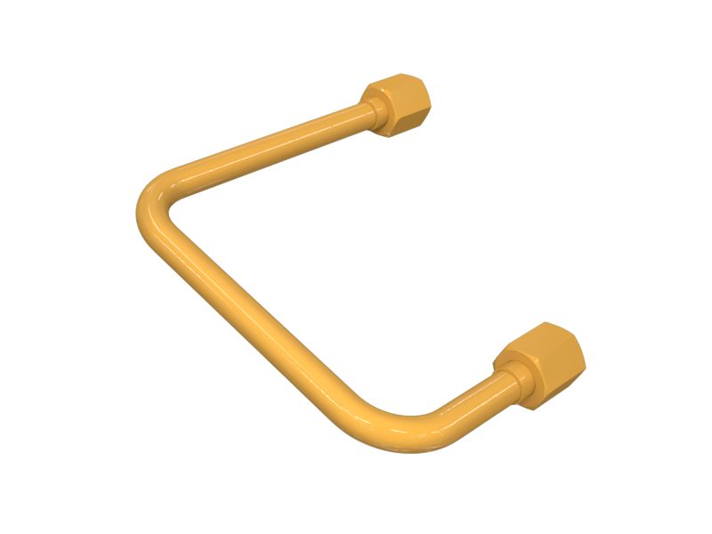 4W-6112: Стальная трубка нижней линии водопровода 9,52 мм