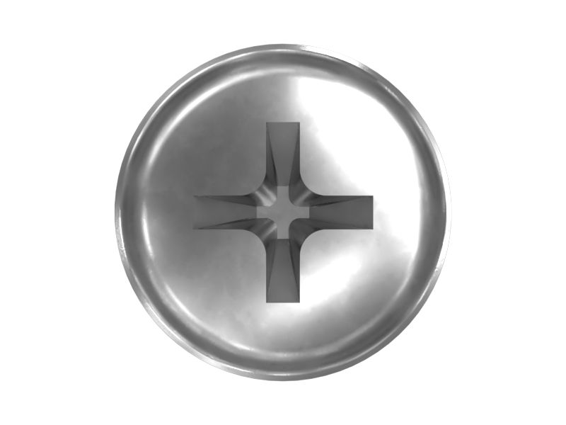 Винт с резьбой на поддонной головке длиной 8 мм