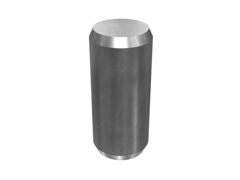 Прямой сплошной установочный штифт с наружным диаметром 6,35 мм