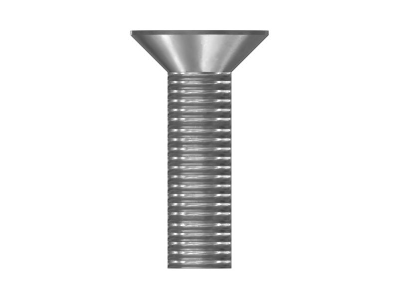 No. 10 (.190)"-16 x 17/32" Countersunk Flat Head Cross Slot Screw