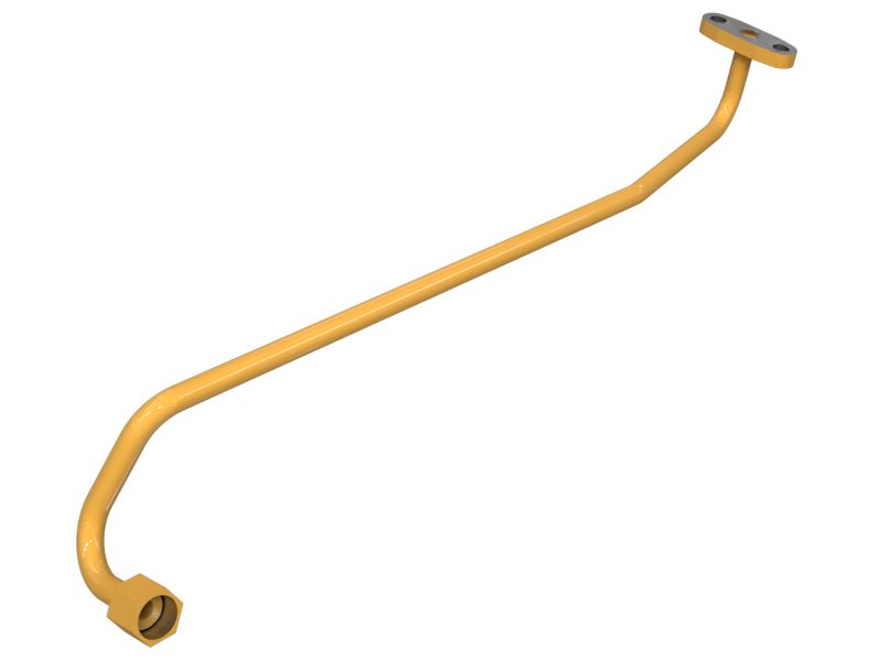 Наружный диаметр турботрубки с несколькими изгибами 12,70 мм