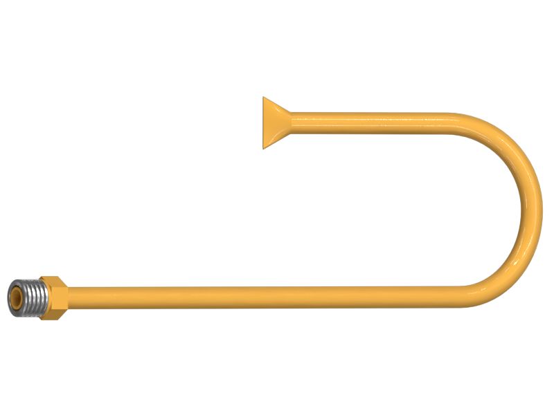 Стальная трубка для подачи жидкости с наружным диаметром 6,35 мм