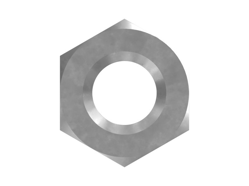 Шестигранная стопорная гайка с резьбой M6X1