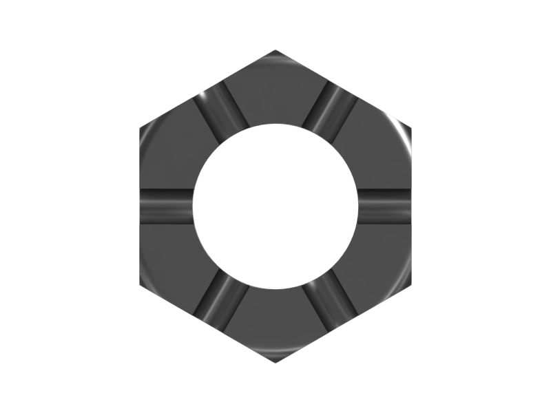 Прорезная шестигранная гайка 1''-20