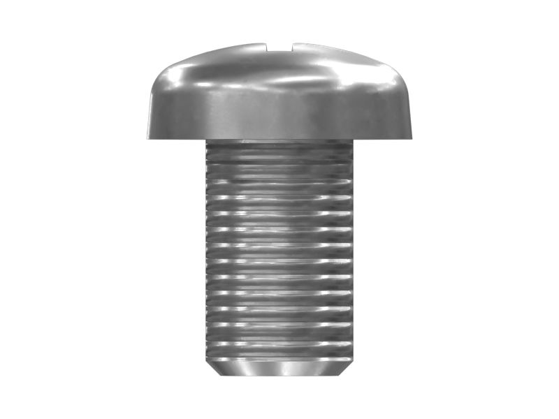 Винт с резьбой на поддонной головке длиной 8 мм