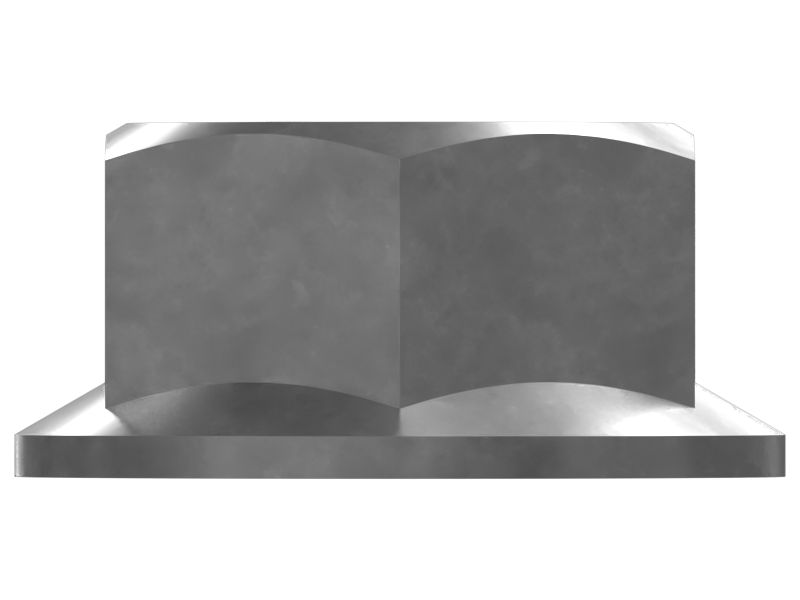 Шестигранная фланцевая гайка 3/8"-16