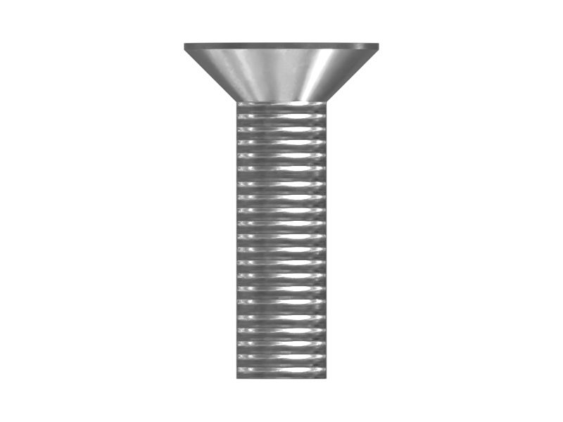 No. 10 (.190)"-16 x 17/32" Countersunk Flat Head Cross Slot Screw