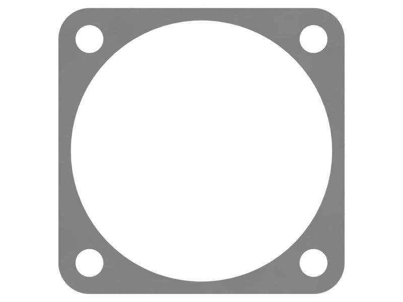 Квадратная фланцевая прокладка толщиной 0,8 мм