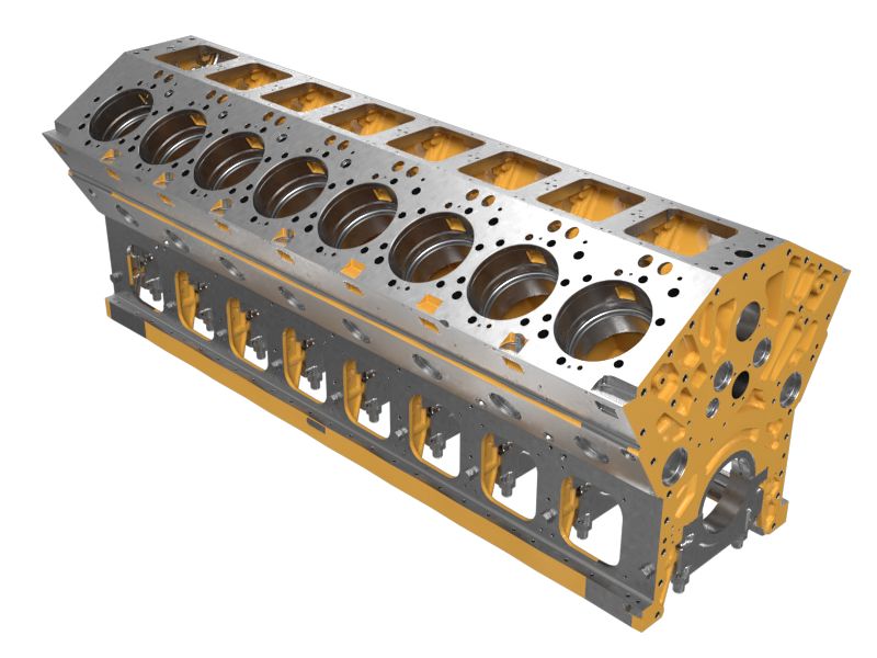 БЛОК ЦИЛИНДРОВ В СБОРЕ