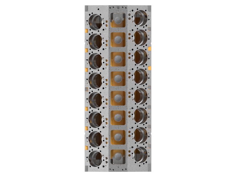 БЛОК ЦИЛИНДРОВ В СБОРЕ