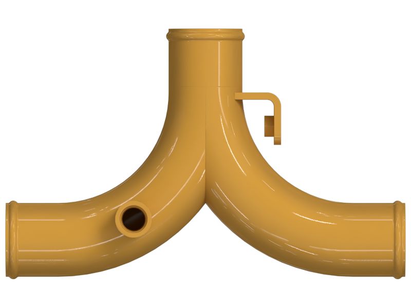 Стальной патрубок в сборе