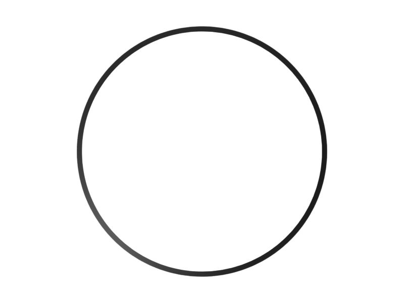 Незакрепленное манжетное уплотнение с внутренним диаметром 430 мм