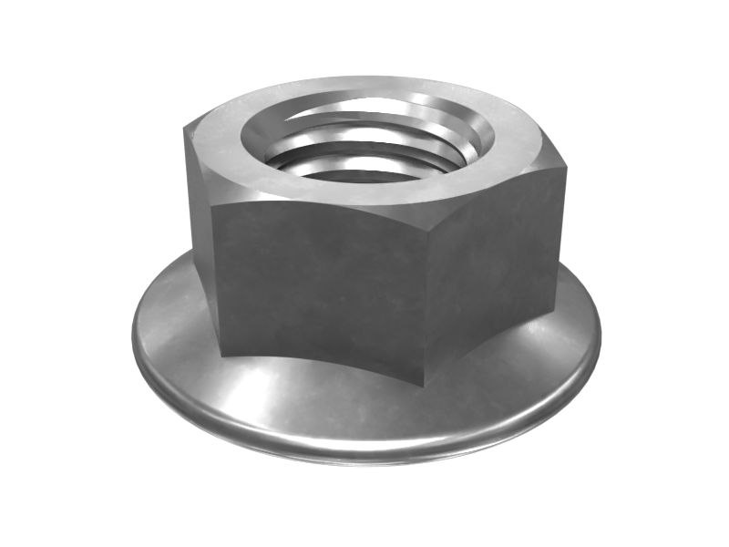 M10 x 1.5mm Hex Flange Nut