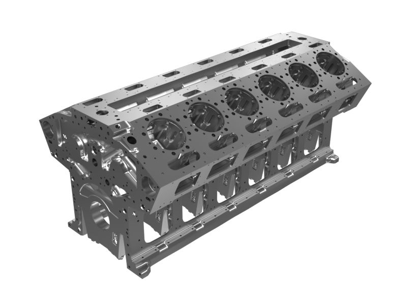 Cat® 3512 Reman New with Core (NWC) Bare Block