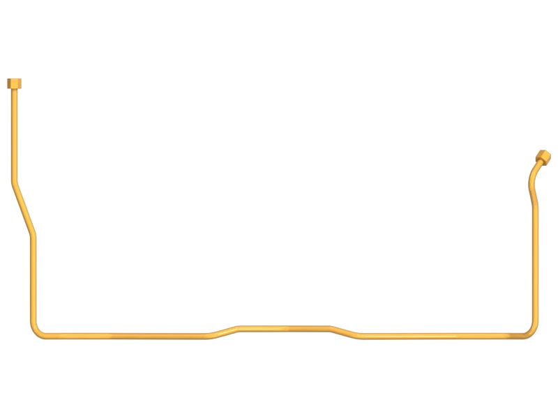 Труба с несколькими изгибами с гайкой и гильзой диаметром 12,7 мм