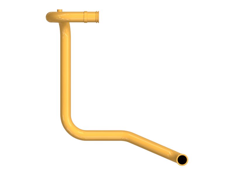 Стальная труба с несколькими изгибами, наружный диаметр 60,45 мм