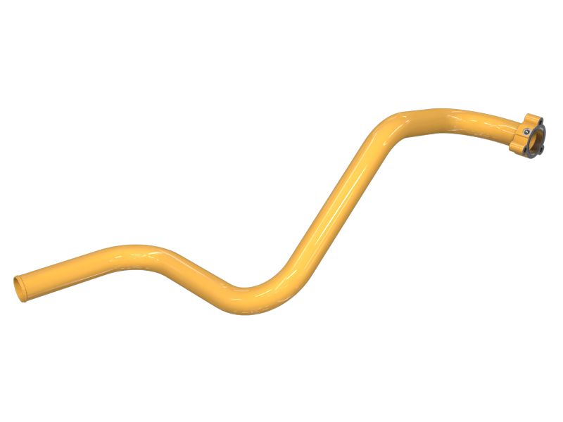 5T-7618: Стальная труба трубопровода охладителя гидравлического масла диаметром 69,85 мм