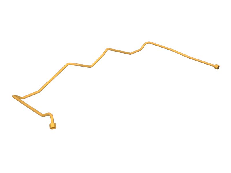 Труба с несколькими изгибами с гайкой и гильзой диаметром 12,7 мм