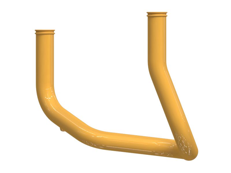 Трубка с несколькими изгибами для транспортировки жидкости диаметром 57,15 мм