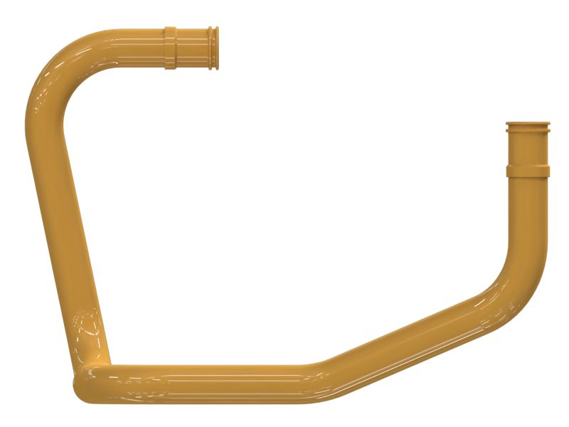 Стальная труба с несколькими изгибами, наружный диаметр 60,45 мм