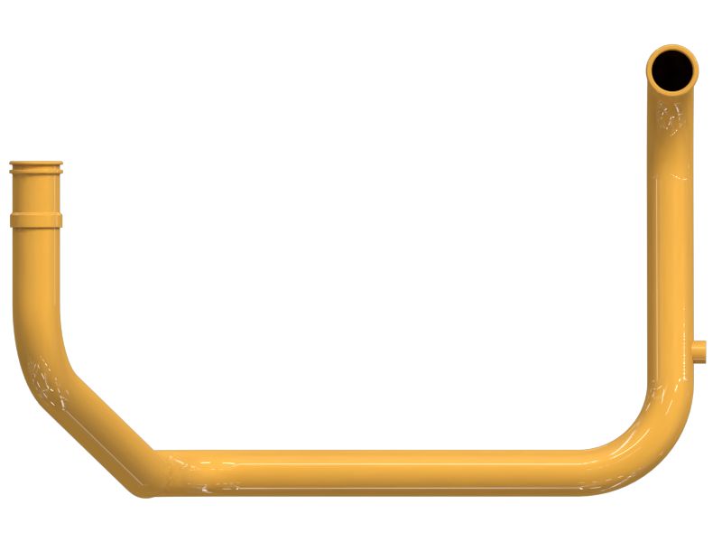 Стальная труба с несколькими изгибами, наружный диаметр 60,45 мм