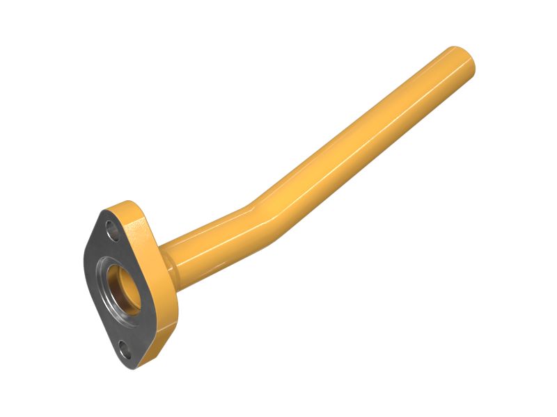 Патрубок с фланцем на одном конце, наружный диаметр 25,40 мм