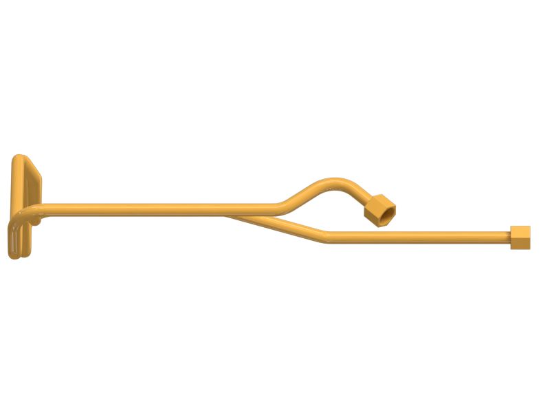 Труба с несколькими изгибами с гайкой и гильзой диаметром 12,7 мм