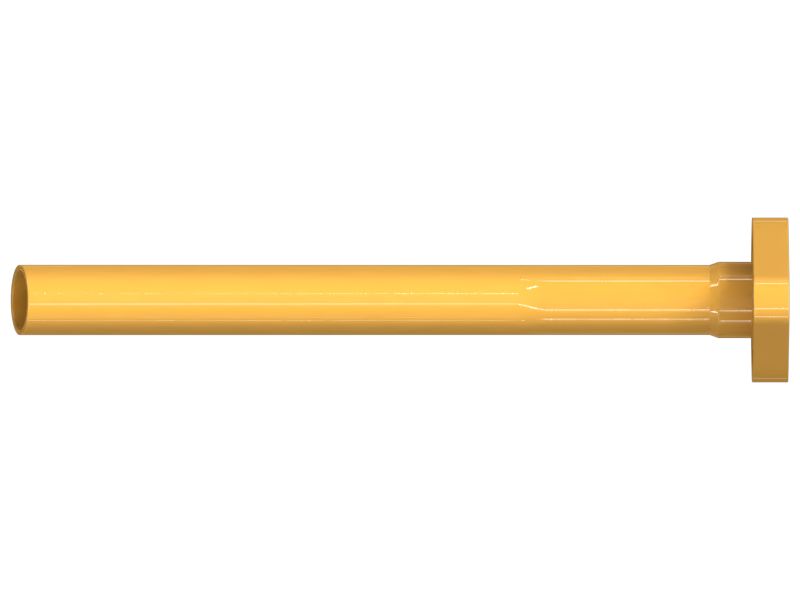 Патрубок с фланцем на одном конце, наружный диаметр 25,40 мм