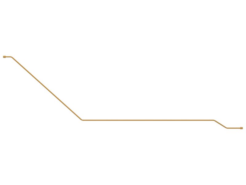 Трубка выхлопа с переходником с наружным диаметром 6,35 мм