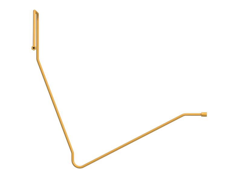 Воздушный патрубок с гайкой с двойной развальцовкой 6,35 мм