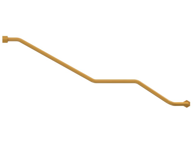 Патрубок с концевыми муфтами, наружный диаметр 19,05 мм